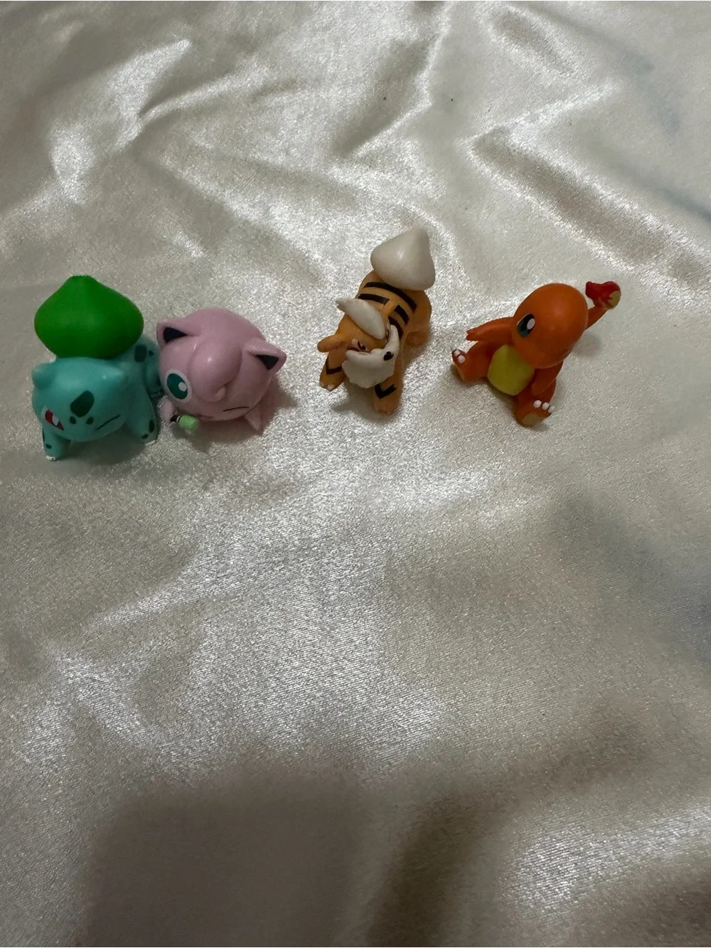 Jazwares Pokemon Mini Figures: Bulbasaur, Jigglypuff, Growlithe, Charmander
